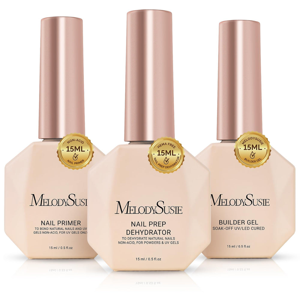 MelodySusie kit front packaging showing three clear bottles and benefits
