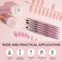 MelodySusie kit styled on vanity, ideal for home DIY manicures and salon use