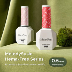 MelodySusie at-home manicure lifestyle shot demonstrating salon-quality results benefit