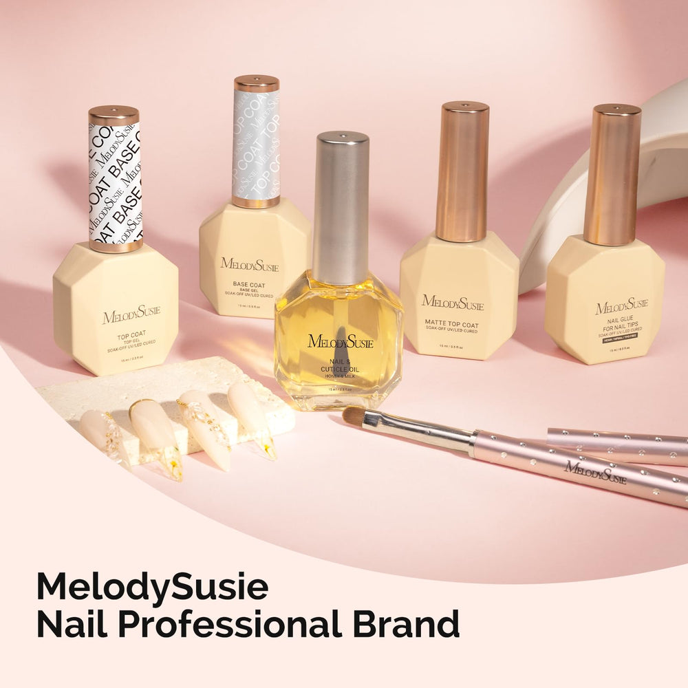 MelodySusie manicure kit on vanity illustrating at-home salon convenience
