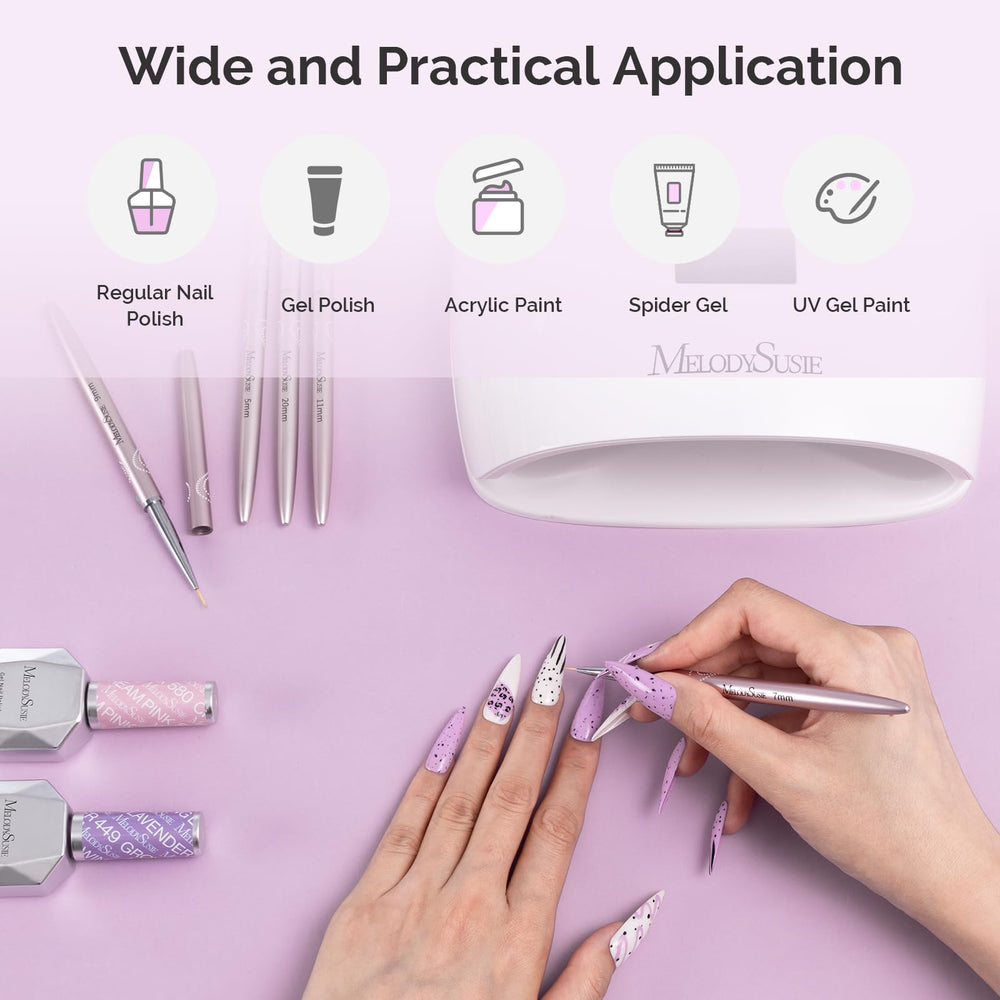 MelodySusie brushes on a manicure station with polish, supports creative workflow