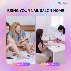 MelodySusie lifestyle salon station display conveying professional performance and time savings benefit