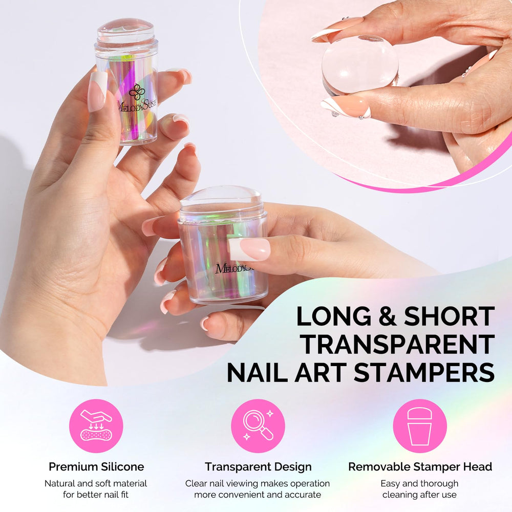 MelodySusie long stamper detail highlighting tip coverage for longer nails