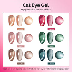 MelodySusie magnet close-up over wet polish showing cat eye stripe, precise design benefit