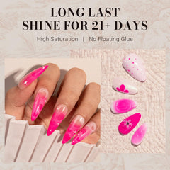 MelodySusie nails in use cured under LED lamp for durable salon result