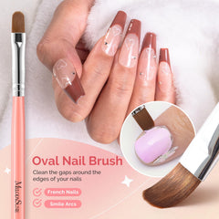 MelodySusie oval brush detail highlighting soft nylon bristles for extensions