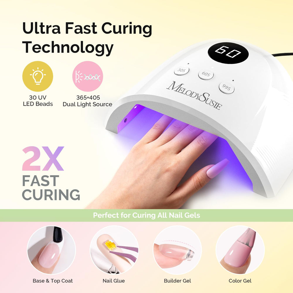 MelodySusie P-Plus30F lamp curing full nails fast for reliable salon results