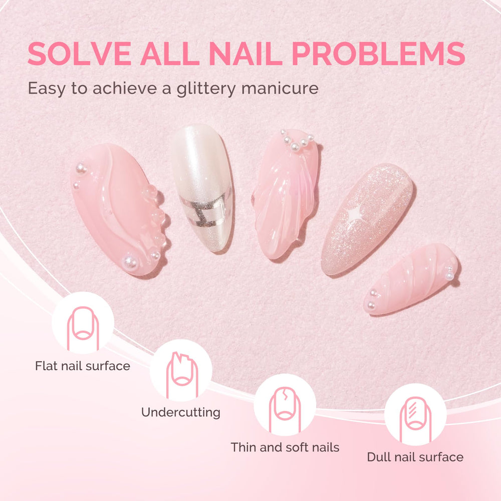 MelodySusie using gel to fix rhinestone demonstrating strong adhesion