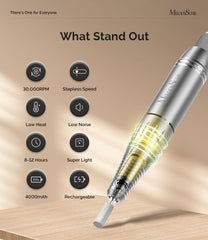 MelodySusie SC300F handpiece close-up highlighting ergonomic grip for reduced hand fatigue