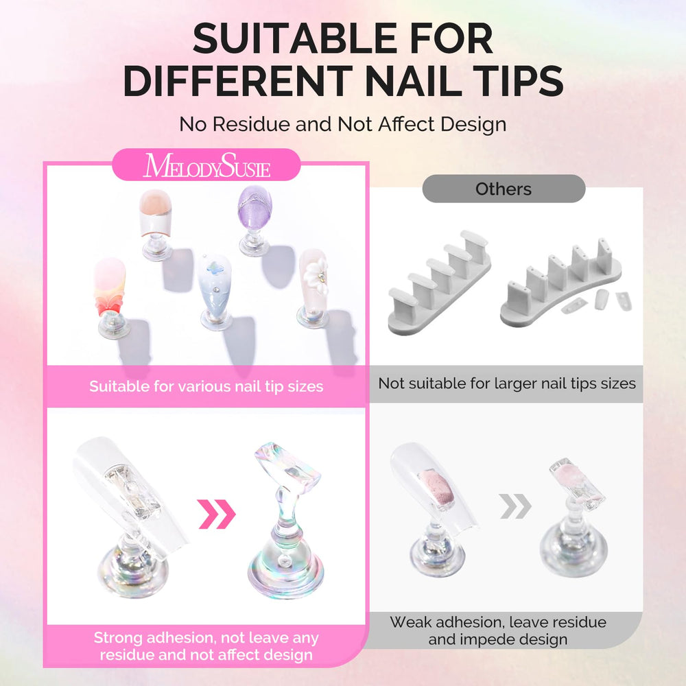 MelodySusie sequin-finish base reflecting colored light for visual color checks