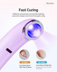 MelodySusie lamp curing a single finger for precise rhinestone and liner benefits