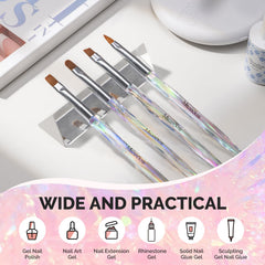 MelodySusie brushes held in hand to show scale and ergonomic handles for comfortable use