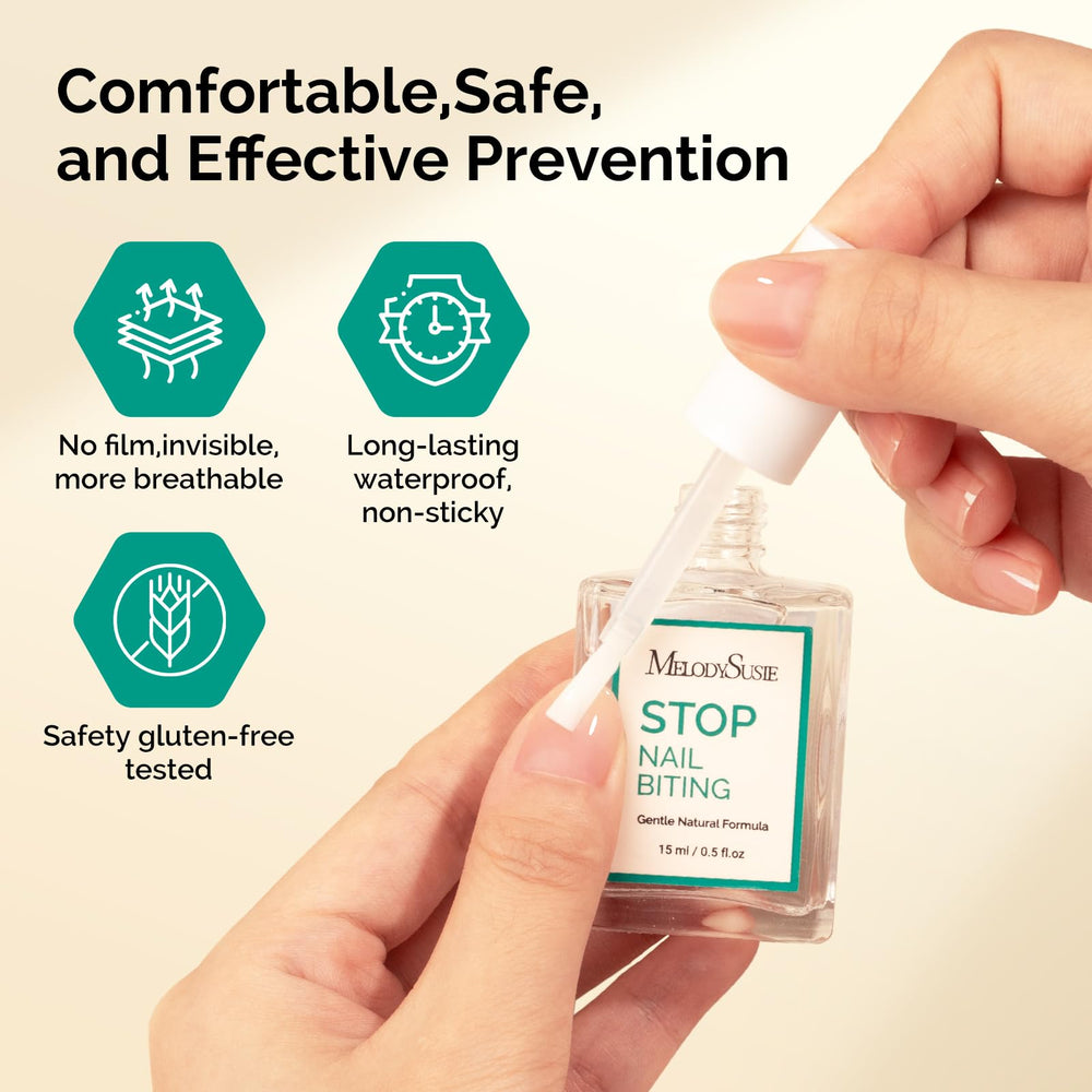 MelodySusie bottle next to a hand to show 15ml travel-friendly scale