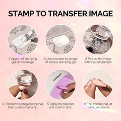 MelodySusie stamper picking up a design to illustrate easy transfer