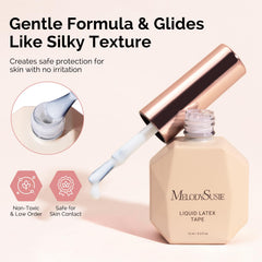 MelodySusie dried latex film close-up showing flexible peel-off protection