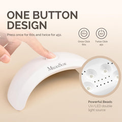 MelodySusie close detail of timer button showing simple one-button, two-timer convenience