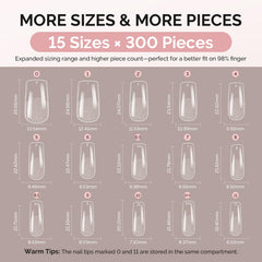 MelodySusie top view of numbered tabs and 15 sizes for quick accurate sizing