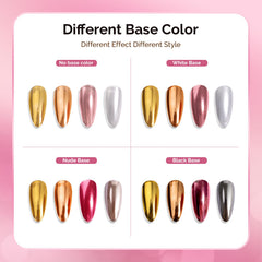 MelodySusie topcoat sealed mirror nails displaying long-lasting glossy protection