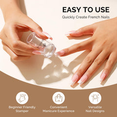 MelodySusie clear silicone stamper close-up showing texture for precise alignment benefit