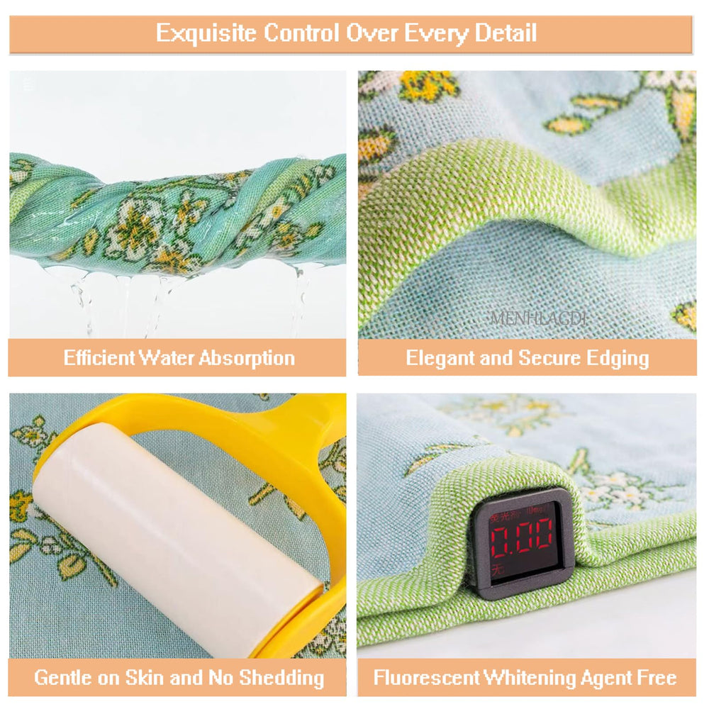 MENHLAGDI stacked towels in travel bag showing portability and packing ease