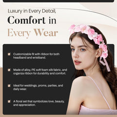 Merdia wristbands detail with ribbon tie showing secure, comfortable wear