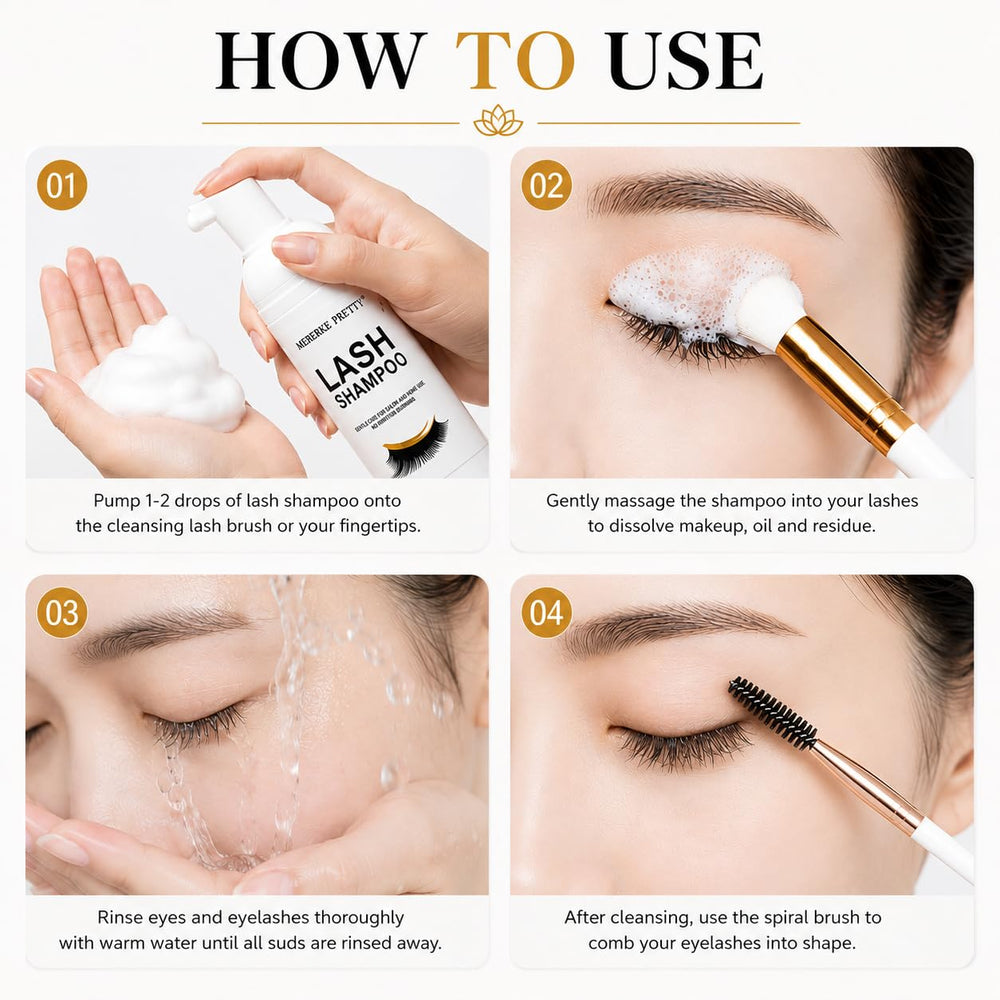 Mererke_Pretty angled cleaning brush close-up for precise lash-line cleaning