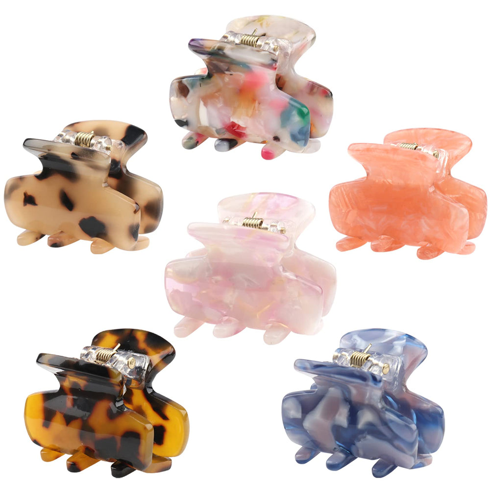 Messen tortoise front packaging showing six mini clips, convenient set for travel