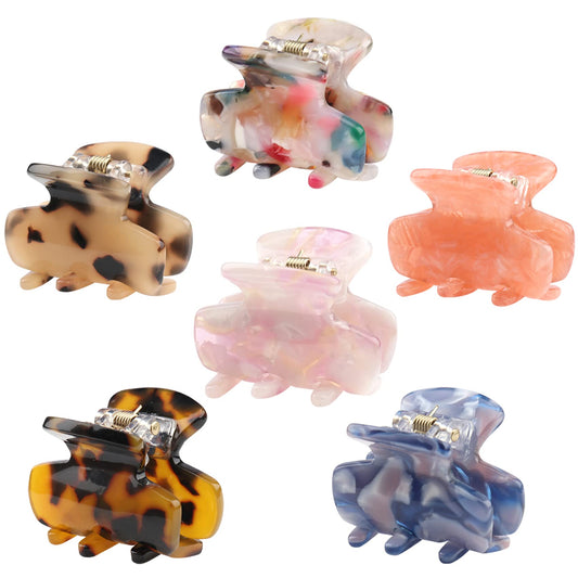Messen tortoise front packaging showing six mini clips, convenient set for travel