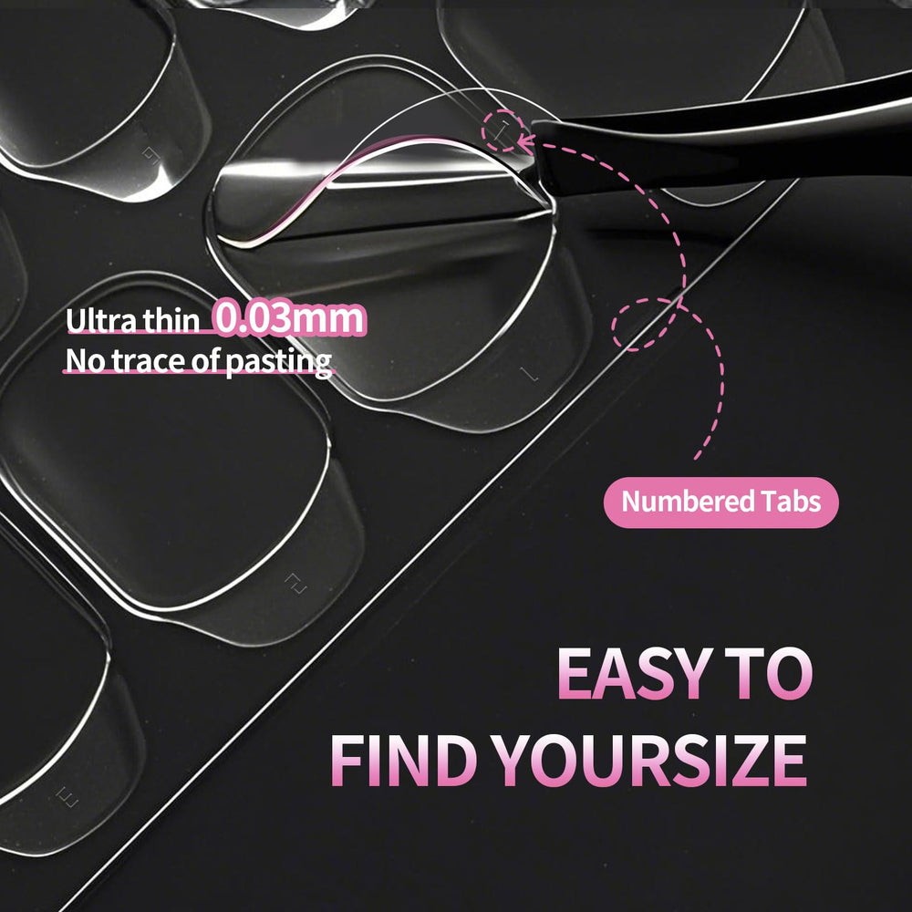 MESTYOICR tab edge detail showing 0.3mm thinness for natural feel