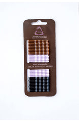 Metal Free Styling front packaging showing 30-count nonmetal bobby pins, travel-friendly