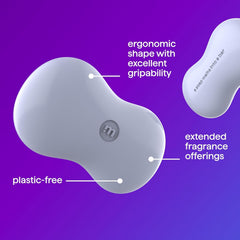 Method bar soap lather in hand demonstrating rich moisturizing foam