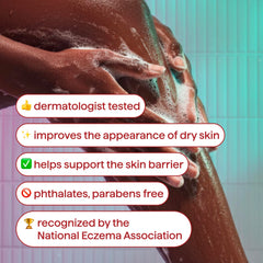 Method colloidal oatmeal graphic highlighting soothing barrier support