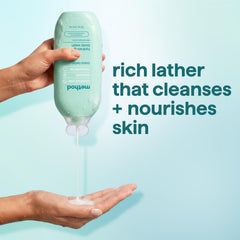 Method Coco Twist ingredient label close-up highlighting gentle emollients and clarity
