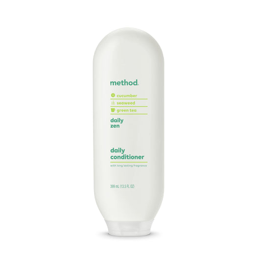 Method conditioner front view showing bottle and scent labeling for quick choice