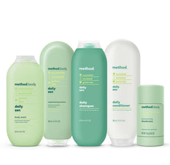 Method bottle emphasizing 80% recycled plastic to show reduced environmental impact