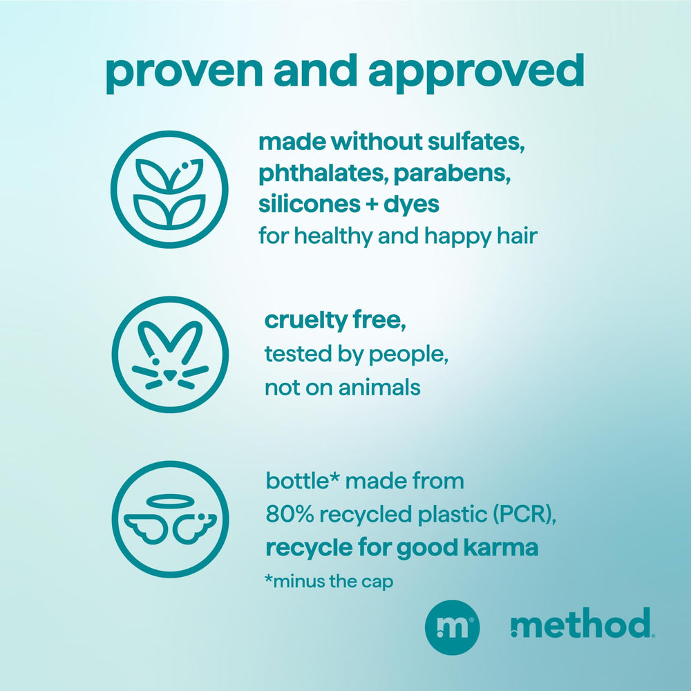 Method co‑wash after rinse revealing defined, bouncy curls and softness