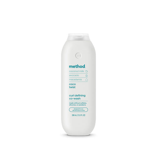 Method Curl Defining Co‑Wash front bottle shows product and label benefits