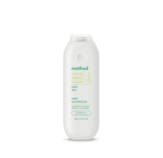 Method Daily Zen front bottle shows clean design and gentle conditioning benefit