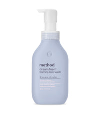 Method Dream Foam front bottle showing label and sea spray scent benefit