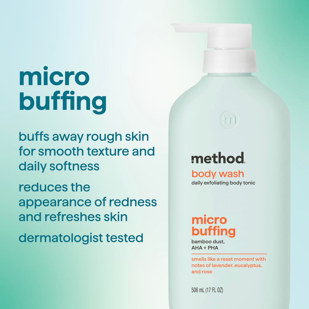 Method pump close-up showing easy dispensing and control benefit