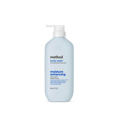 Method front bottle showing label and scent for easy identification and confidence
