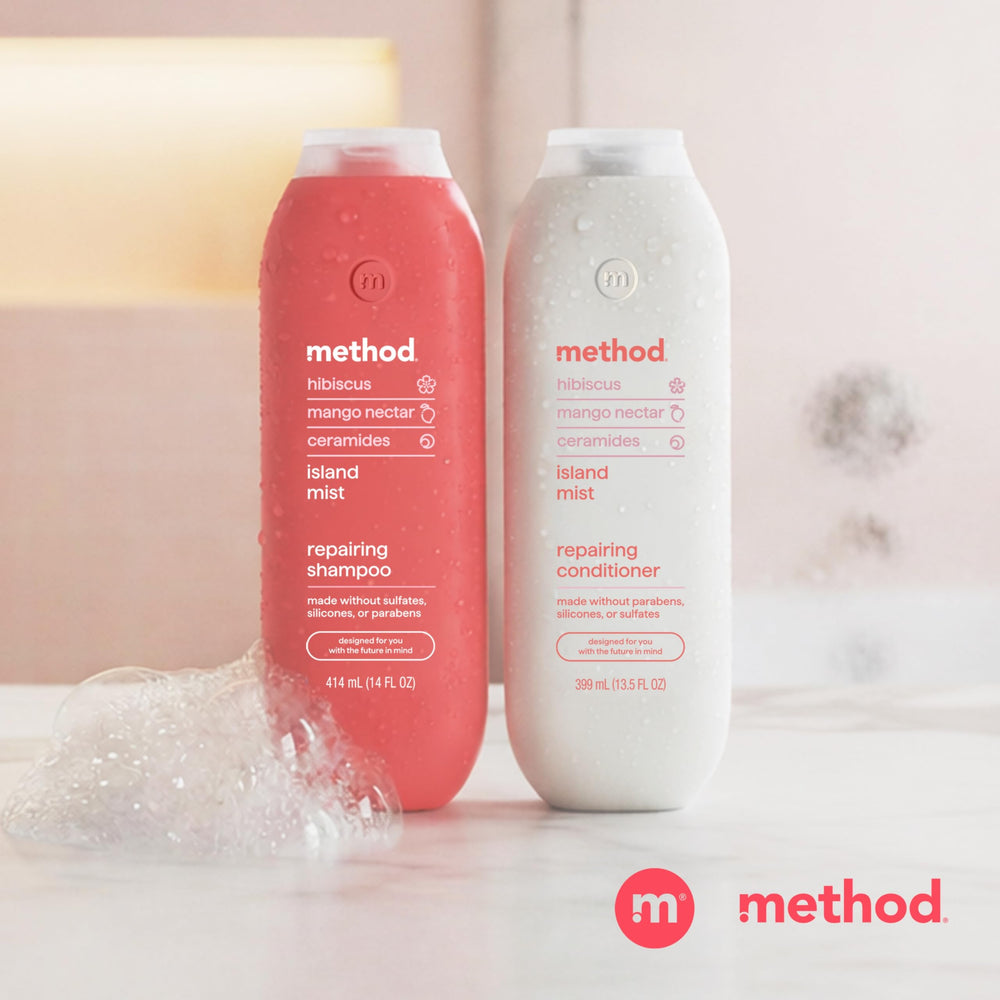 Method after-use smooth hair result showing softer, manageable strands