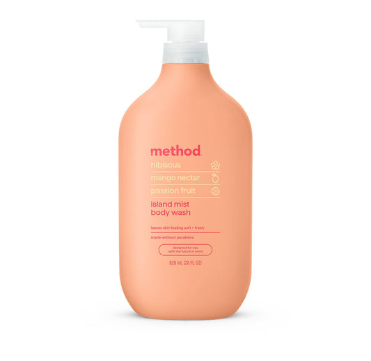 Method Island Mist front bottle showing label and scent benefits