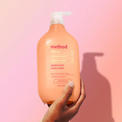 Method bottle texture showing 80% recycled plastic benefit