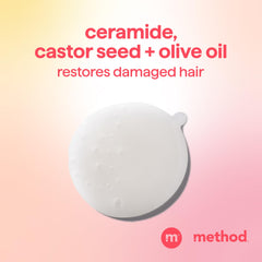 Method shampoo lather texture demonstrating gentle creamy foam