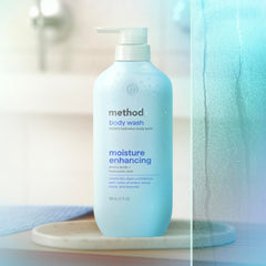 Method Leaping Bunny seal on bottle confirming cruelty-free certification and ethics