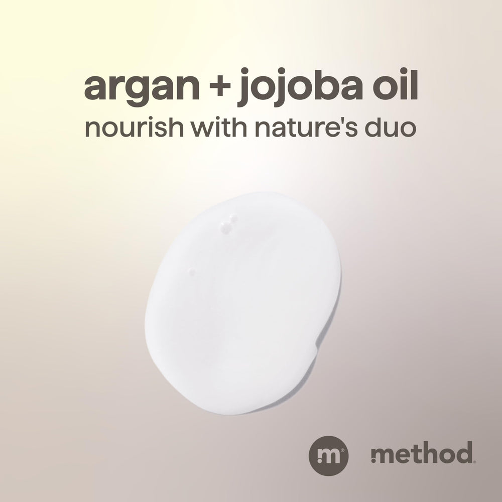 Method Men pouring into hand with foam texture, showing easy lather and fast rinse benefits