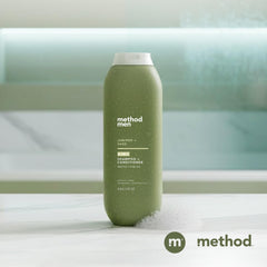 After-rinse smooth hair detail showing Method softening and detangling benefits