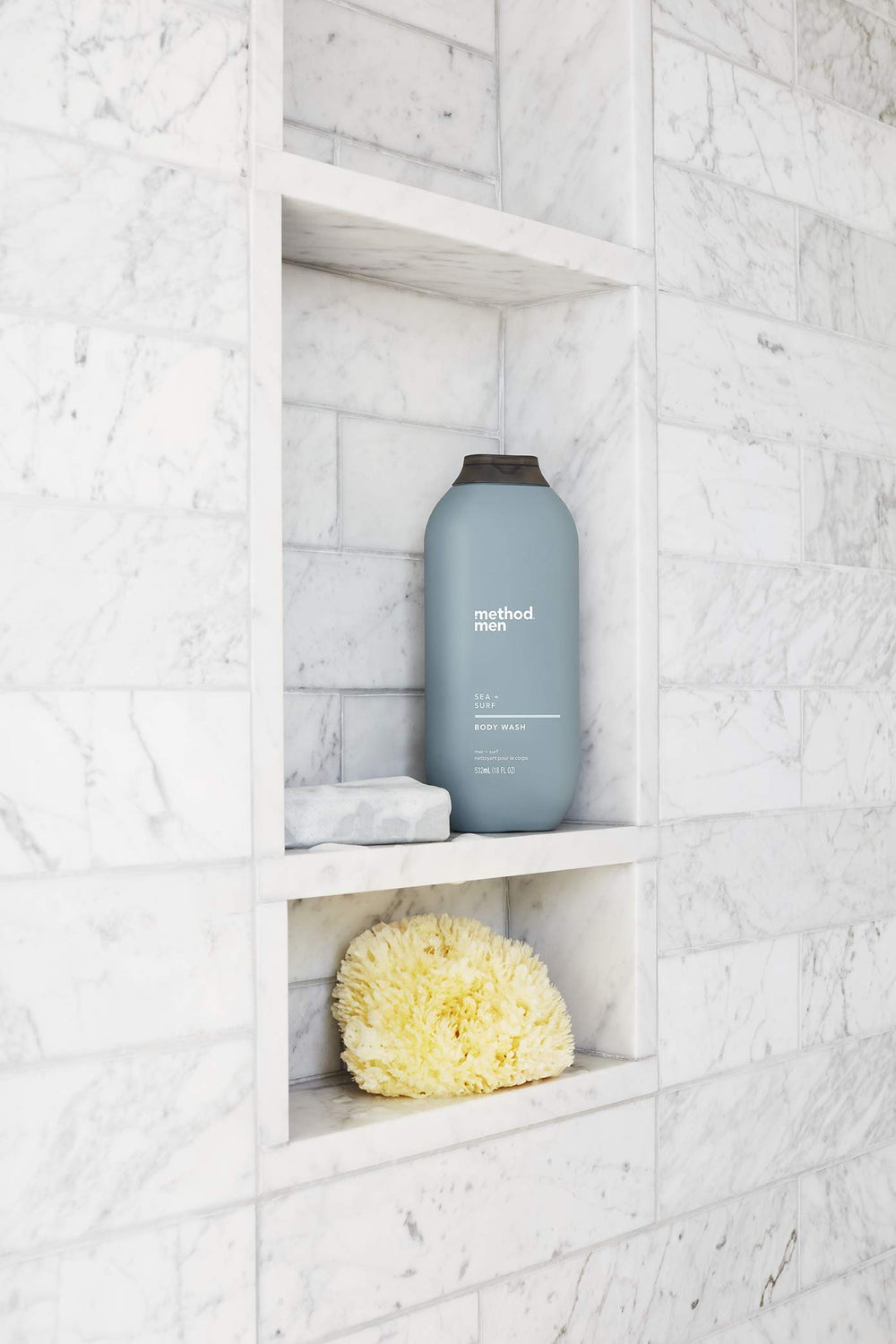 Method men in-shower use showing easy-rinse lather for daily freshness