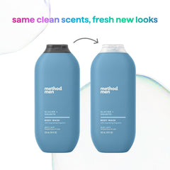 Method men label and ingredients detail highlighting paraben-free benefit